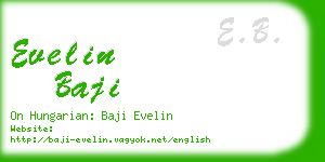 evelin baji business card